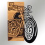 Wallity Chopper 2 Accesorio Decorativo de Pared Negro y Nogal